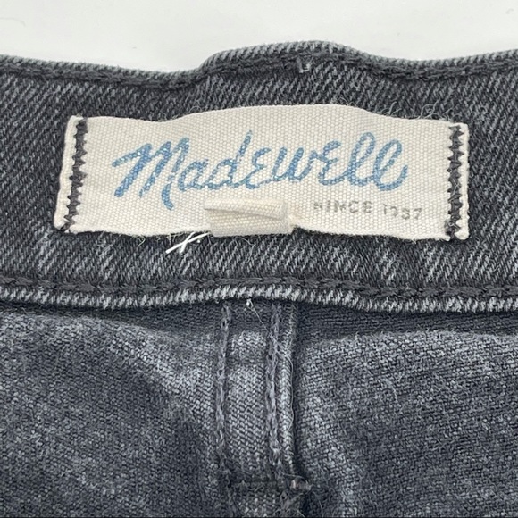 Madewell Cut Off High Rise Raw Hem Jean Shorts Size 27 - Picture 3 of 4